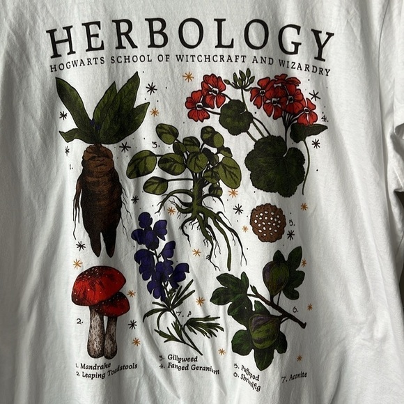 Harry Potter Hogwarts Herbology Short Sleeve Tee Shirt Size 3XL - Picture 4 of 6
